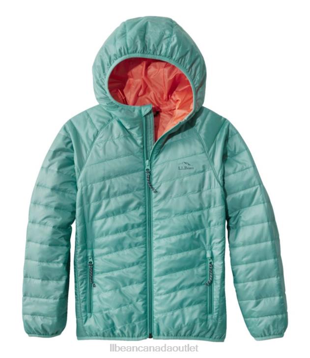 Outerwear Soft Juniper H8XZ5117 Primaloft Packaway Hooded Jacket Kids L.L.Bean
