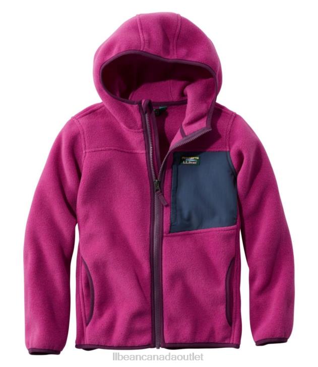 Outerwear Sugarplum/Carbon Navy H8XZ5112 Retro Mountain Classic Fleece Jacket Kids L.L.Bean