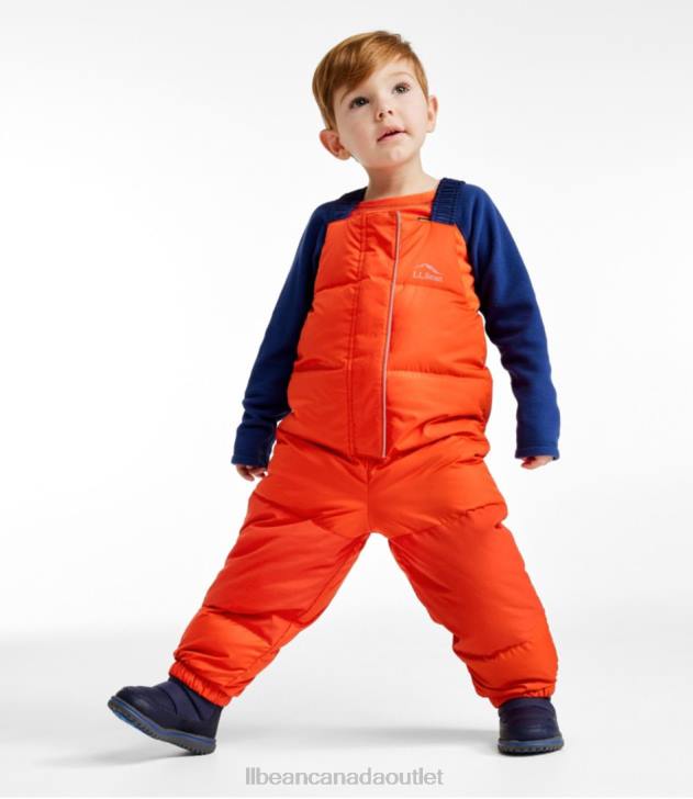 Outerwear Orange H8XZ125 Infants\'and Down Snow Bibs Kids L.L.Bean