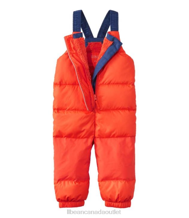 Outerwear Orange H8XZ125 Infants\'and Down Snow Bibs Kids L.L.Bean
