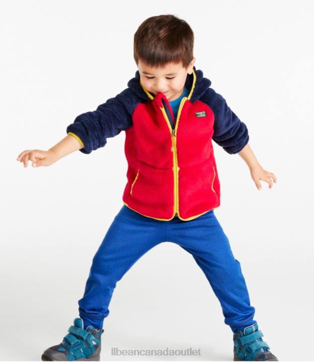 Outerwear Bright Navy/Soft Blue H8XZ3672 Hi-Pile Fleece Jacket Kids L.L.Bean