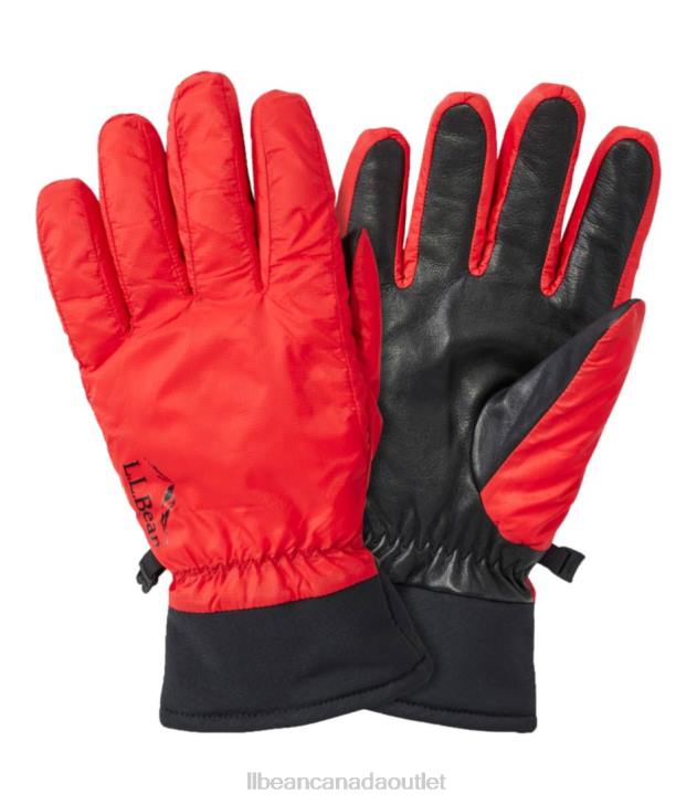 Accessories Vibrant Red H8XZ4988 Waterproof 650 Down Gloves Men L.L.Bean