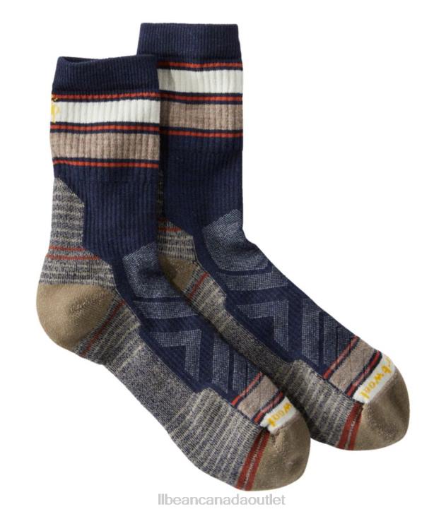 Accessories Deep Navy H8XZ770 Smartwool Hike Light Cushion Mid Crew Stripe Sock Men L.L.Bean