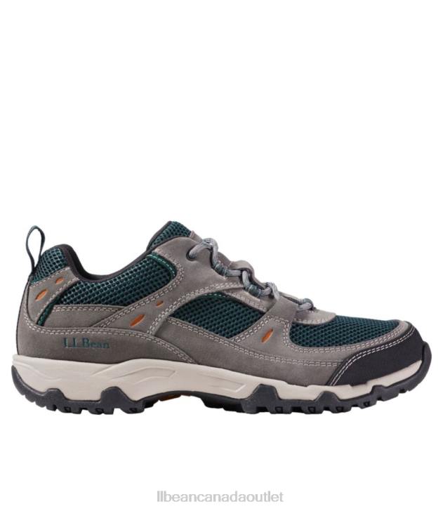 Footwear Asphalt/Black Forest Green H8XZ3832 Trail Model 4 Ventilated Hiking Shoes Men L.L.Bean