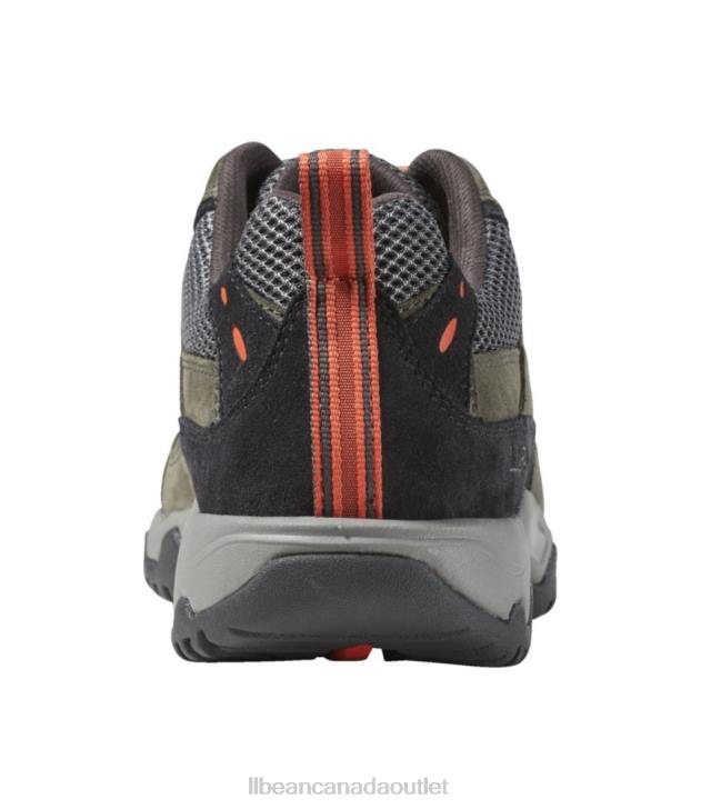 Footwear Asphalt/Black Forest Green H8XZ3832 Trail Model 4 Ventilated Hiking Shoes Men L.L.Bean