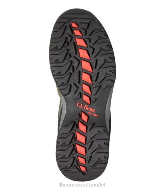 Footwear Asphalt/Black Forest Green H8XZ3832 Trail Model 4 Ventilated Hiking Shoes Men L.L.Bean