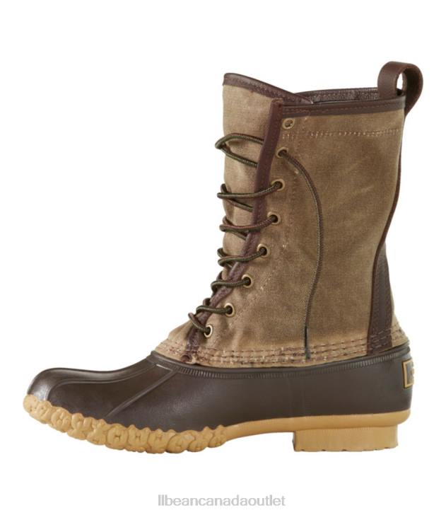 Footwear Marsh Brown/Brown H8XZ1206 Waxed-Canvas Maine Hunting Shoes Men L.L.Bean
