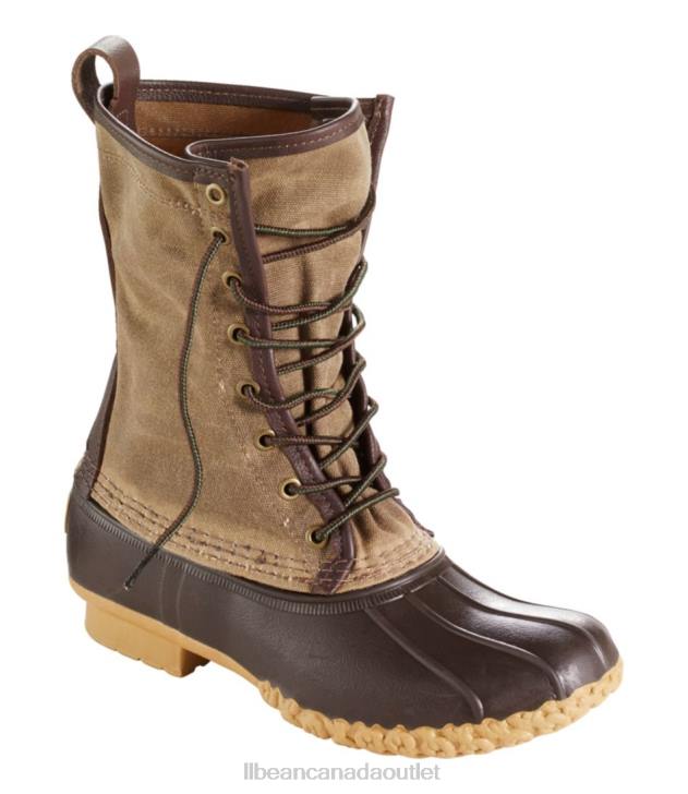 Footwear Marsh Brown/Brown H8XZ1206 Waxed-Canvas Maine Hunting Shoes Men L.L.Bean