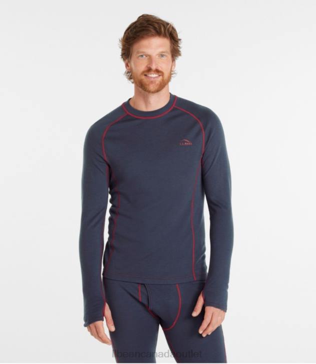 Clothing Carbon Navy H8XZ3519 Cresta Wool Midweight 250 Crew Top Men L.L.Bean