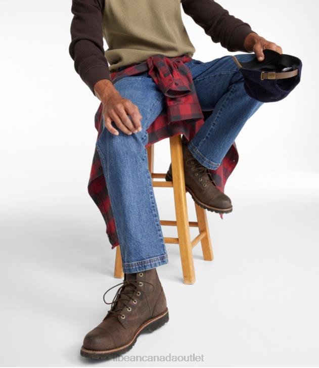 Clothing Antique Medium H8XZ109 Signature Heritage Utility Denim Men L.L.Bean