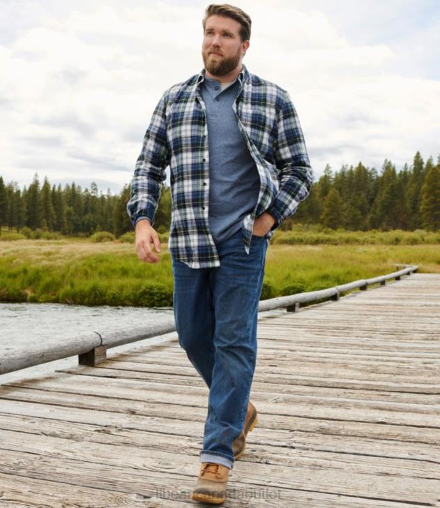 Clothing Dark Indigo H8XZ6482 BeanFlex Jeans Men L.L.Bean