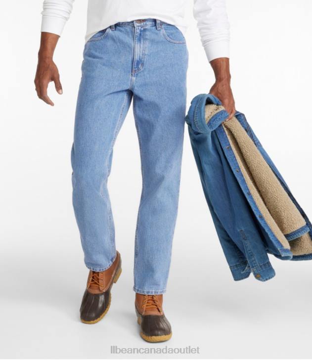 Clothing Faded Denim H8XZ670 Jeans Men L.L.Bean x Double L