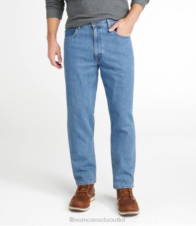 Clothing Faded Denim H8XZ692 Jeans Men L.L.Bean x Double L
