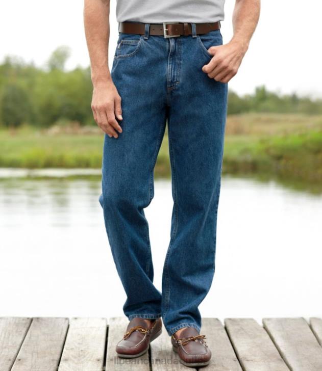 Clothing Stonewashed Denim H8XZ3501 Jeans Men L.L.Bean x Double L