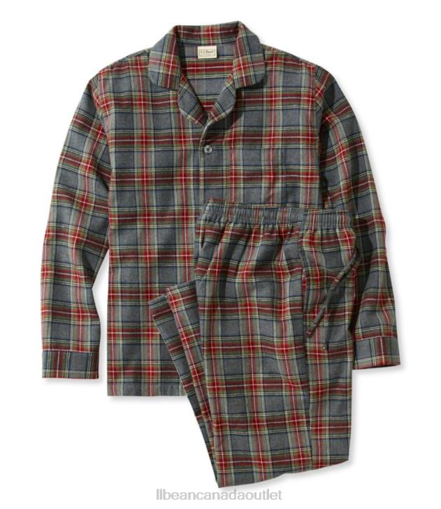 Clothing Grey Stewart H8XZ6969 Scotch Plaid Flannel Pajamas Men L.L.Bean