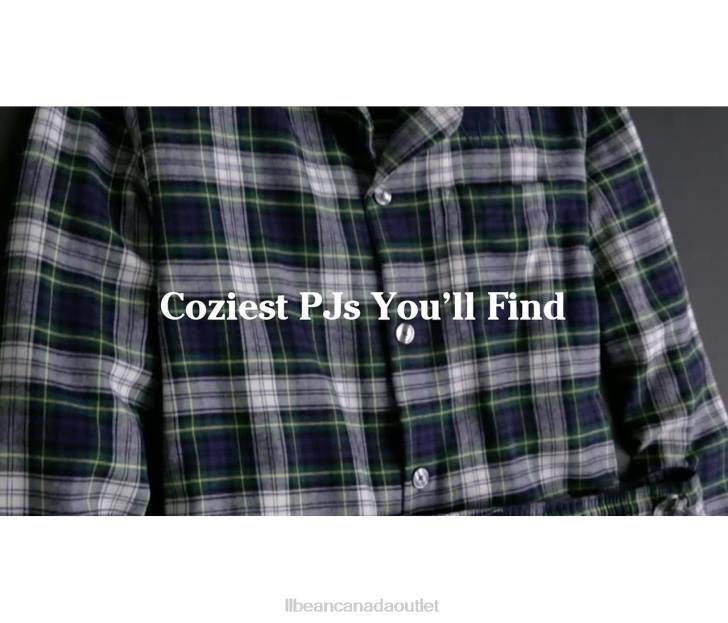 Clothing Grey Stewart H8XZ6969 Scotch Plaid Flannel Pajamas Men L.L.Bean