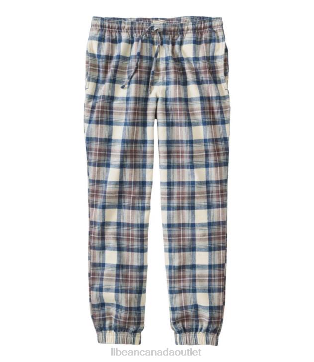 Clothing Indigo Tartan H8XZ494 Scotch Plaid Flannel Jogger Pants Men L.L.Bean