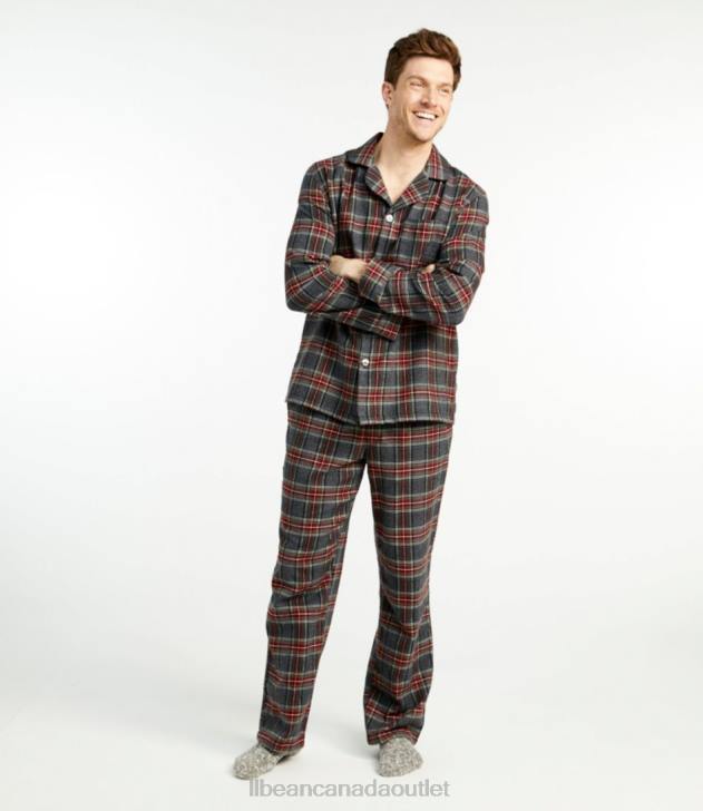 Clothing Morgan H8XZ3214 Scotch Plaid Flannel Pajamas Men L.L.Bean