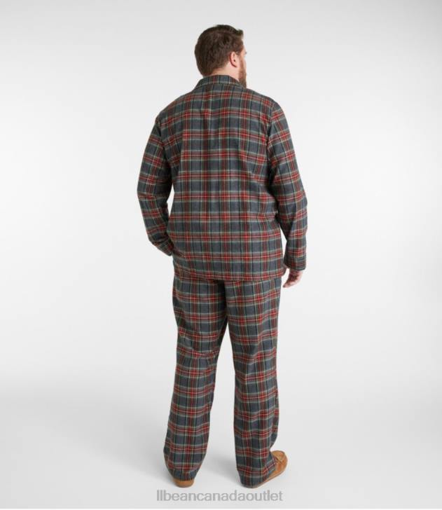 Clothing Morgan H8XZ3214 Scotch Plaid Flannel Pajamas Men L.L.Bean