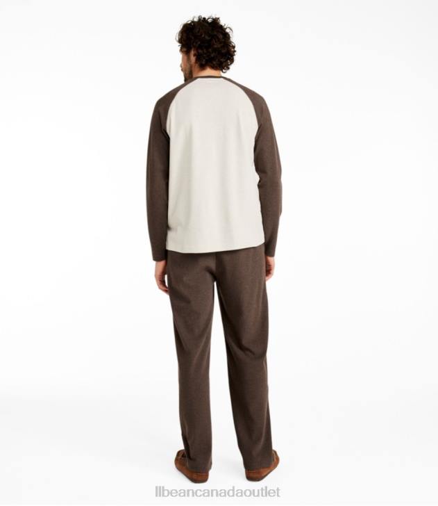 Clothing Navy Heather H8XZ5735 Cotton Knit Pajamas Men L.L.Bean