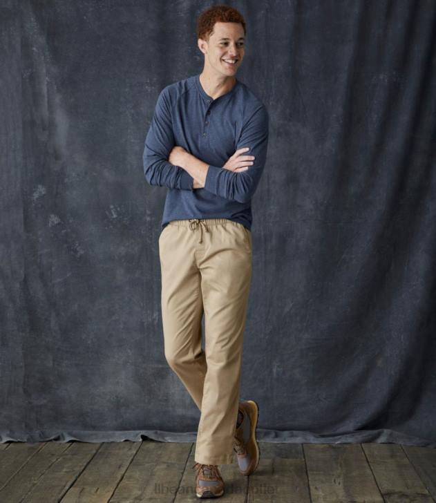 Clothing Antique White H8XZ6944 Comfort Stretch Dock Pants Men L.L.Bean