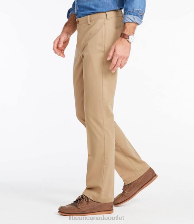Clothing Dark Khaki H8XZ5997 Wrinkle-Free Chinos Men L.L.Bean x Double L