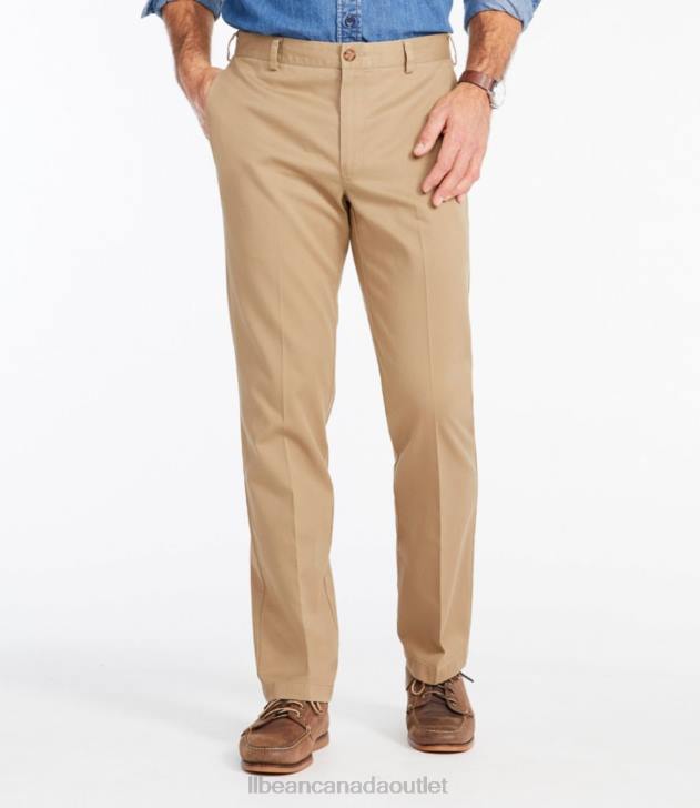 Clothing Khaki H8XZ705 Wrinkle-Free Chinos Men L.L.Bean x Double L