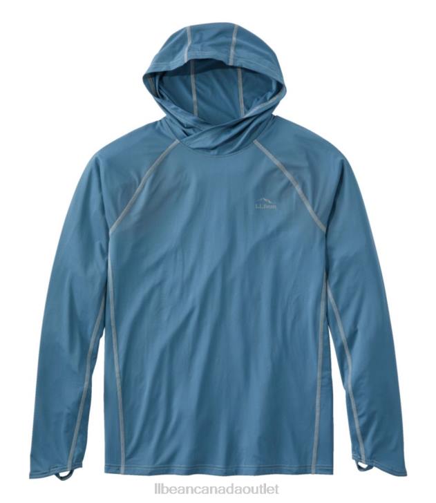 Clothing Iron Blue H8XZ345 Swift River Cooling Hooded Rash Guard Men L.L.Bean
