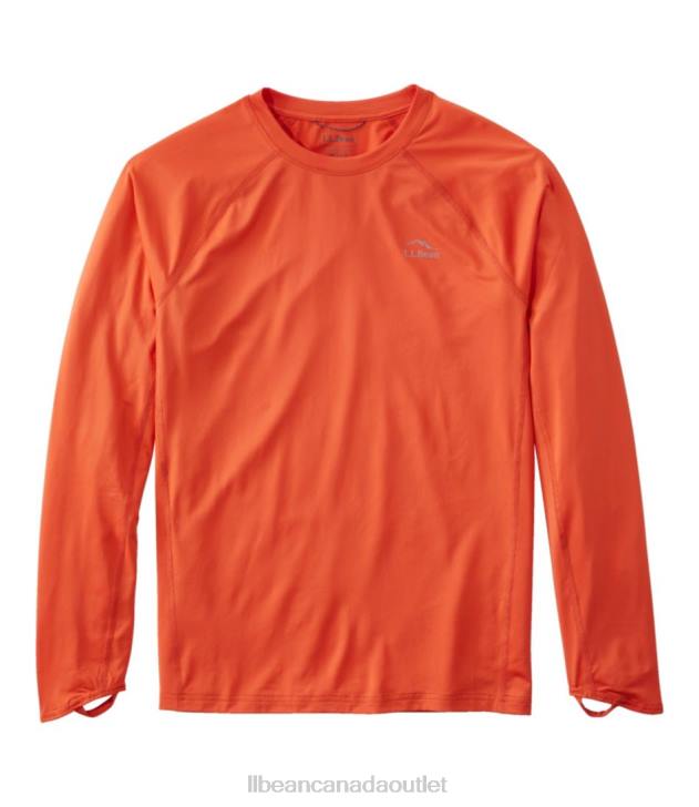 Clothing Peak Orange H8XZ5783 Swift River Cooling Rash Guard Men L.L.Bean