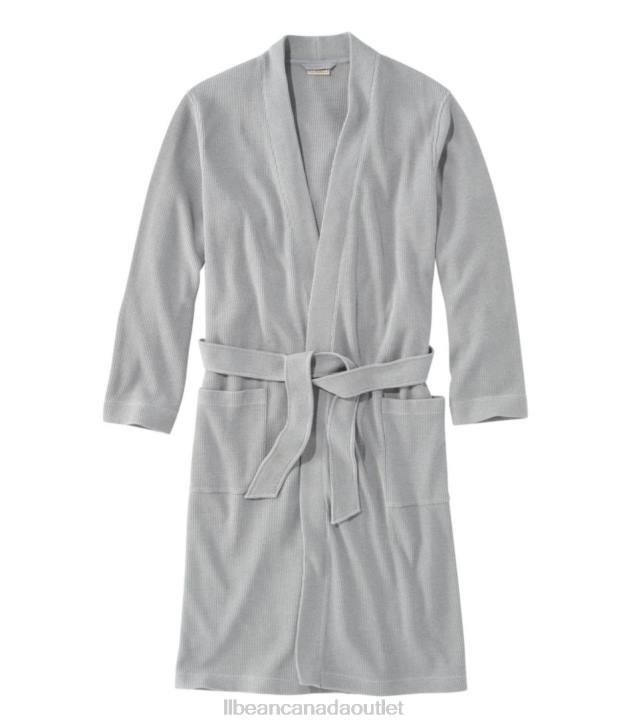 Clothing Gray Heather H8XZ325 Comfort Waffle Robe Men L.L.Bean