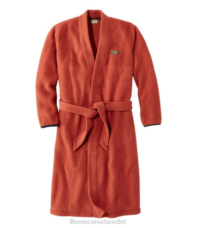 Clothing Rust Orange H8XZ4891 Katahdin Fleece Robe Men L.L.Bean