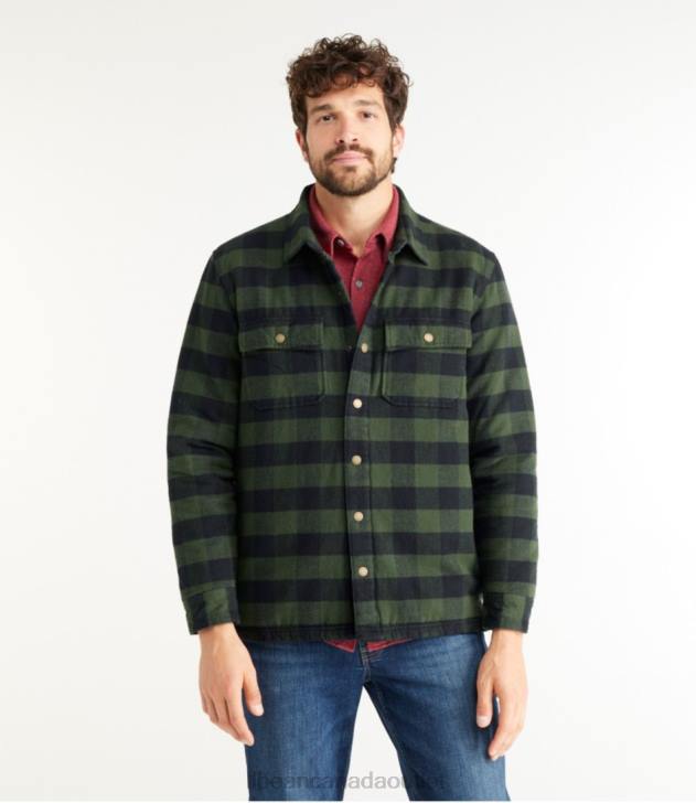 Clothing Red Wine H8XZ783 PrimaLoft Lined Chamois Shirt Jac Men L.L.Bean