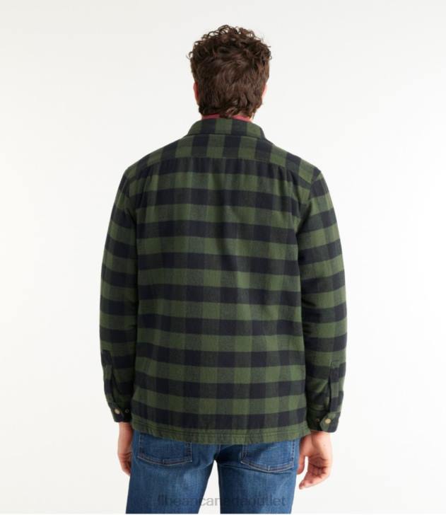 Clothing Red Wine H8XZ783 PrimaLoft Lined Chamois Shirt Jac Men L.L.Bean