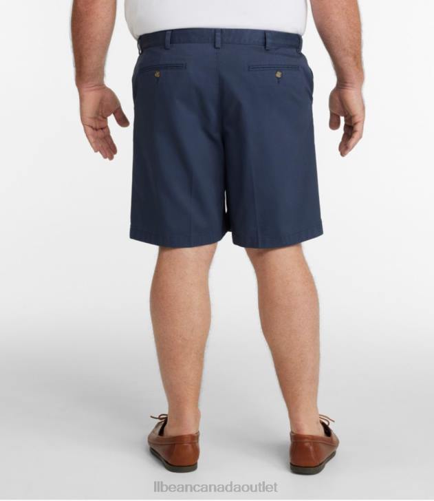 Clothing Carbon Navy H8XZ3090 Wrinkle-Free Chino Shorts Men L.L.Bean x Double L