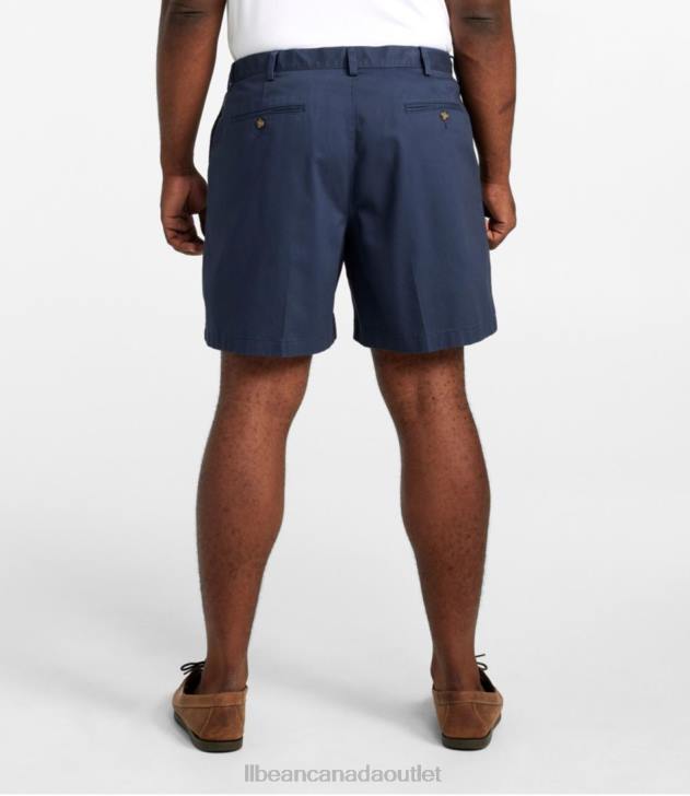 Clothing Carbon Navy H8XZ3145 Wrinkle-Free Chino Shorts Men L.L.Bean x Double L