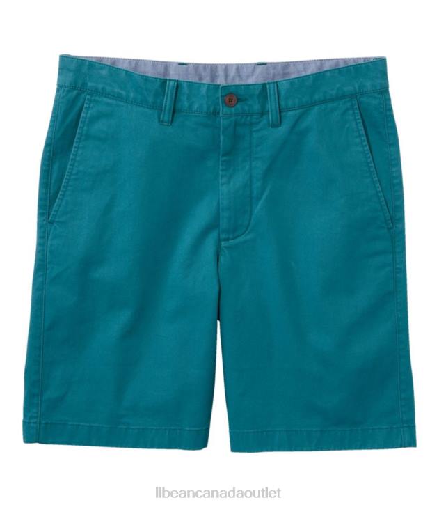 Clothing Deep Turquoise H8XZ4700 Lakewashed Stretch Khaki Shorts Men L.L.Bean