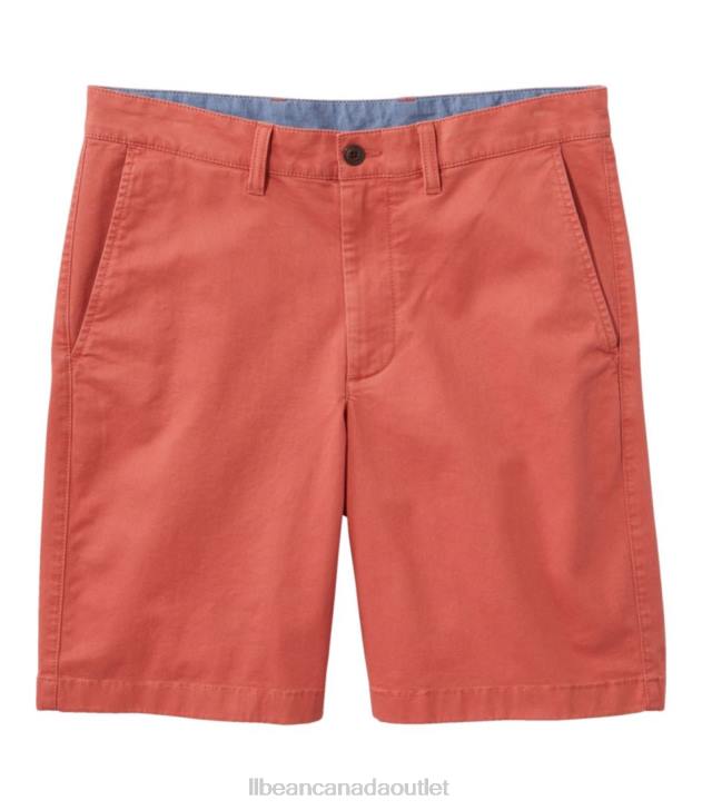 Clothing Mineral Red H8XZ6927 Lakewashed Stretch Khaki Shorts Men L.L.Bean