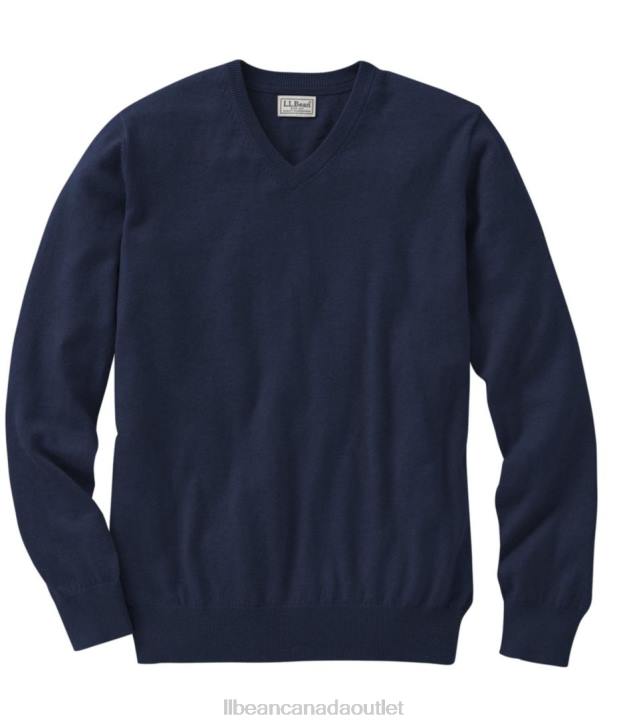 Clothing Navy H8XZ3291 Cotton/Cashmere Sweater Men L.L.Bean