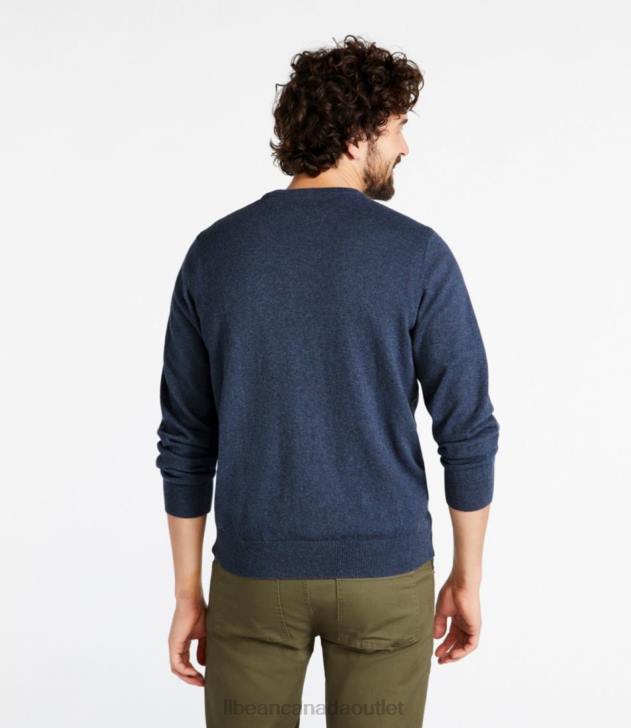 Clothing Vintage Indigo H8XZ410 Cotton/Cashmere Sweater Men L.L.Bean