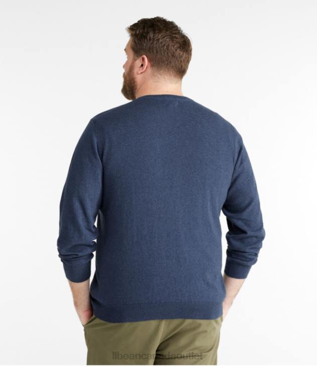 Clothing Vintage Indigo H8XZ410 Cotton/Cashmere Sweater Men L.L.Bean