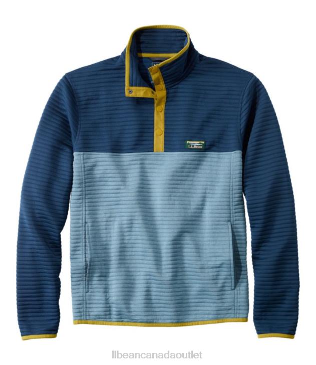 Clothing Collegiate Blue/Steel Blue H8XZ946 Airlight Knit Pullover Men L.L.Bean