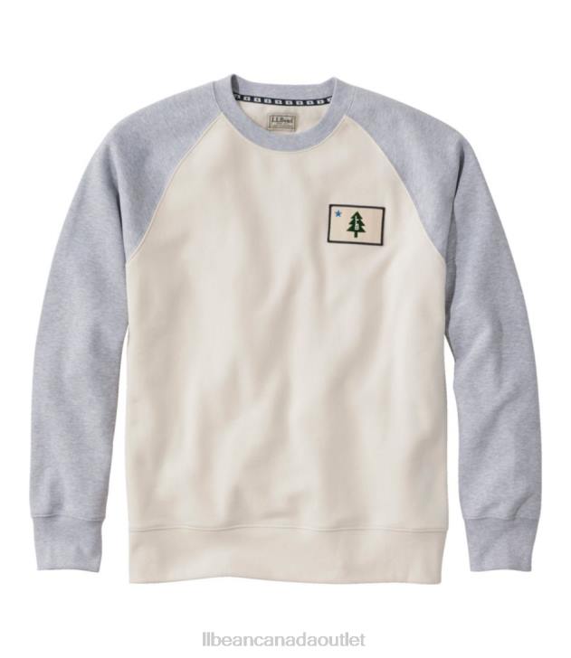 Clothing Pale Khaki H8XZ3408 Vacationland Sweatshirt Men L.L.Bean