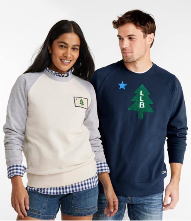 Clothing Pale Khaki H8XZ3408 Vacationland Sweatshirt Men L.L.Bean