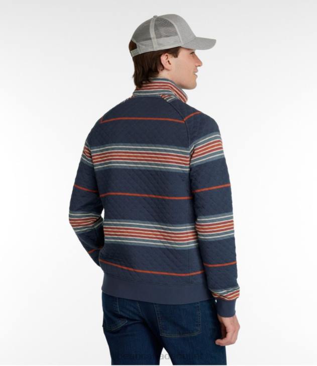 Clothing Rangeley Blue Multi H8XZ3070 Quilted Sweatshirt Men L.L.Bean