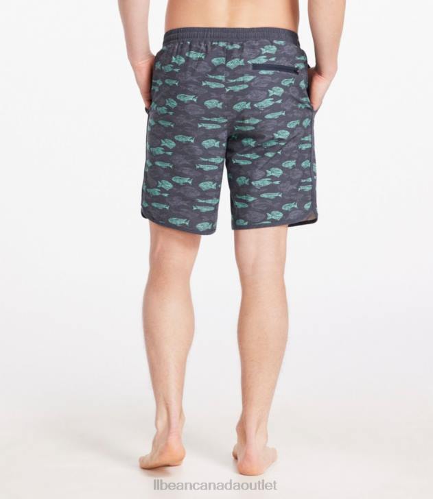 Clothing Dark Black Smudge Camo H8XZ4809 All-Adventure Swim Shorts Men L.L.Bean