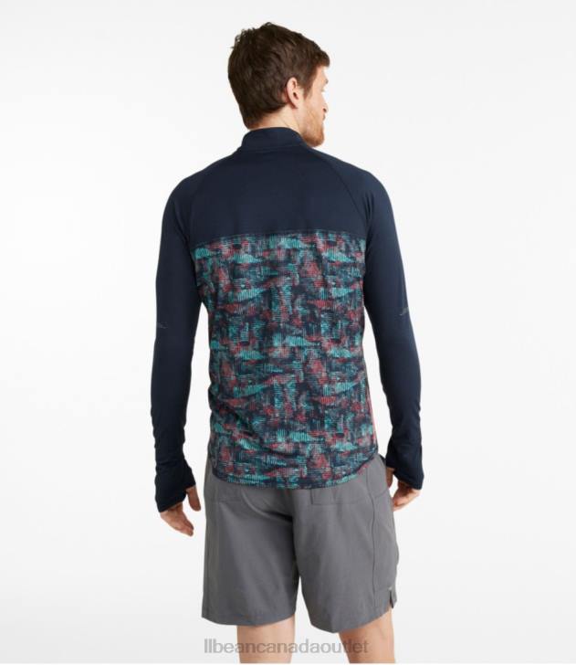 Clothing Classic Navy Geo Print/Classic Navy H8XZ595 Comfort Cycling Jersey Men L.L.Bean