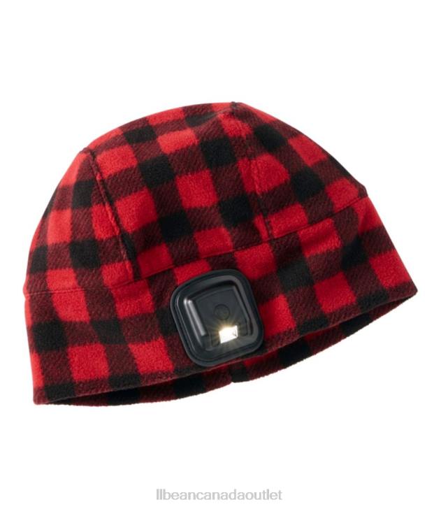 Accessories Red/Black Plaid H8XZ660 Rechargeable LED Pathfinder Beanie Men L.L.Bean