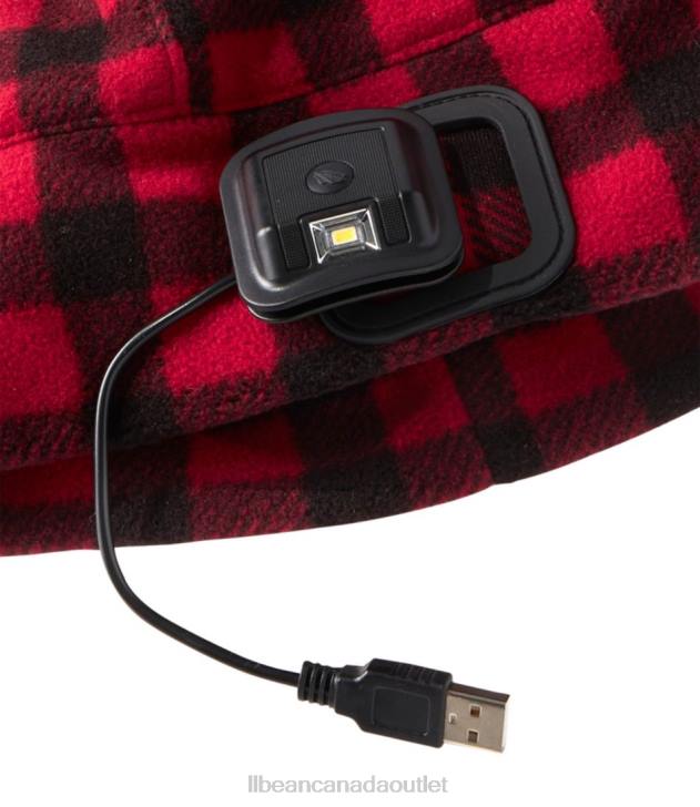 Accessories Red/Black Plaid H8XZ660 Rechargeable LED Pathfinder Beanie Men L.L.Bean