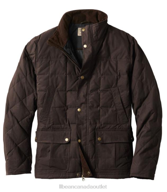 Outdoor Equipment Coffee Bean H8XZ3668 Upcountry Waxed-Cotton Down Jacket Men L.L.Bean