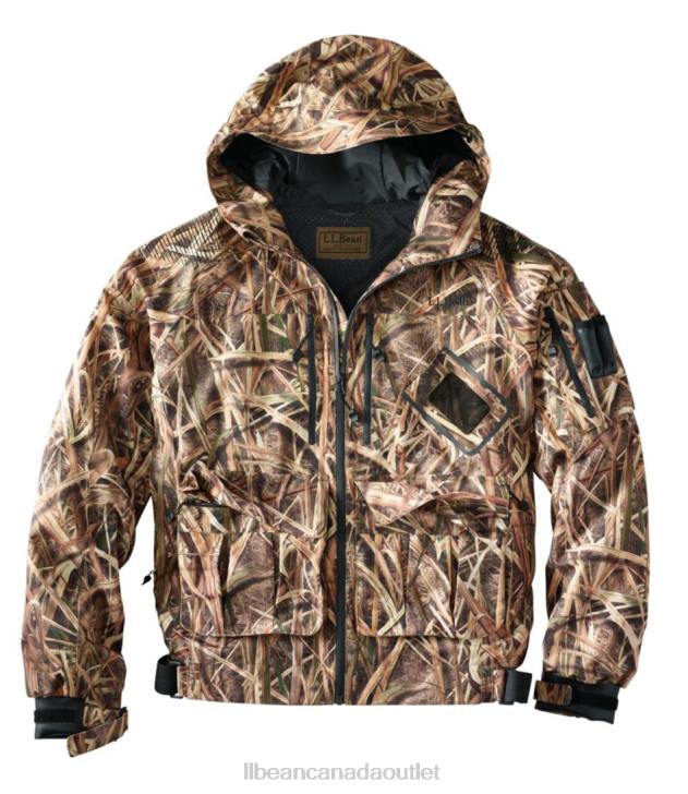 Outdoor Equipment Mossy Oak Shadow Grass Blades H8XZ937 Waterfowler Pro Jacket Men L.L.Bean